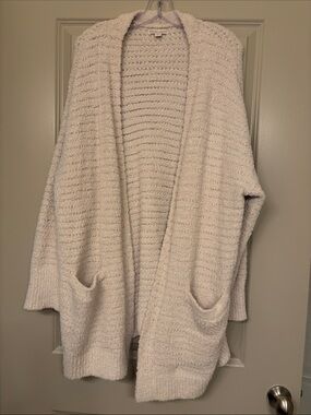 Barefoot Dreams-Cozy Open-Front Women's Cardigan Sweater - Cream
